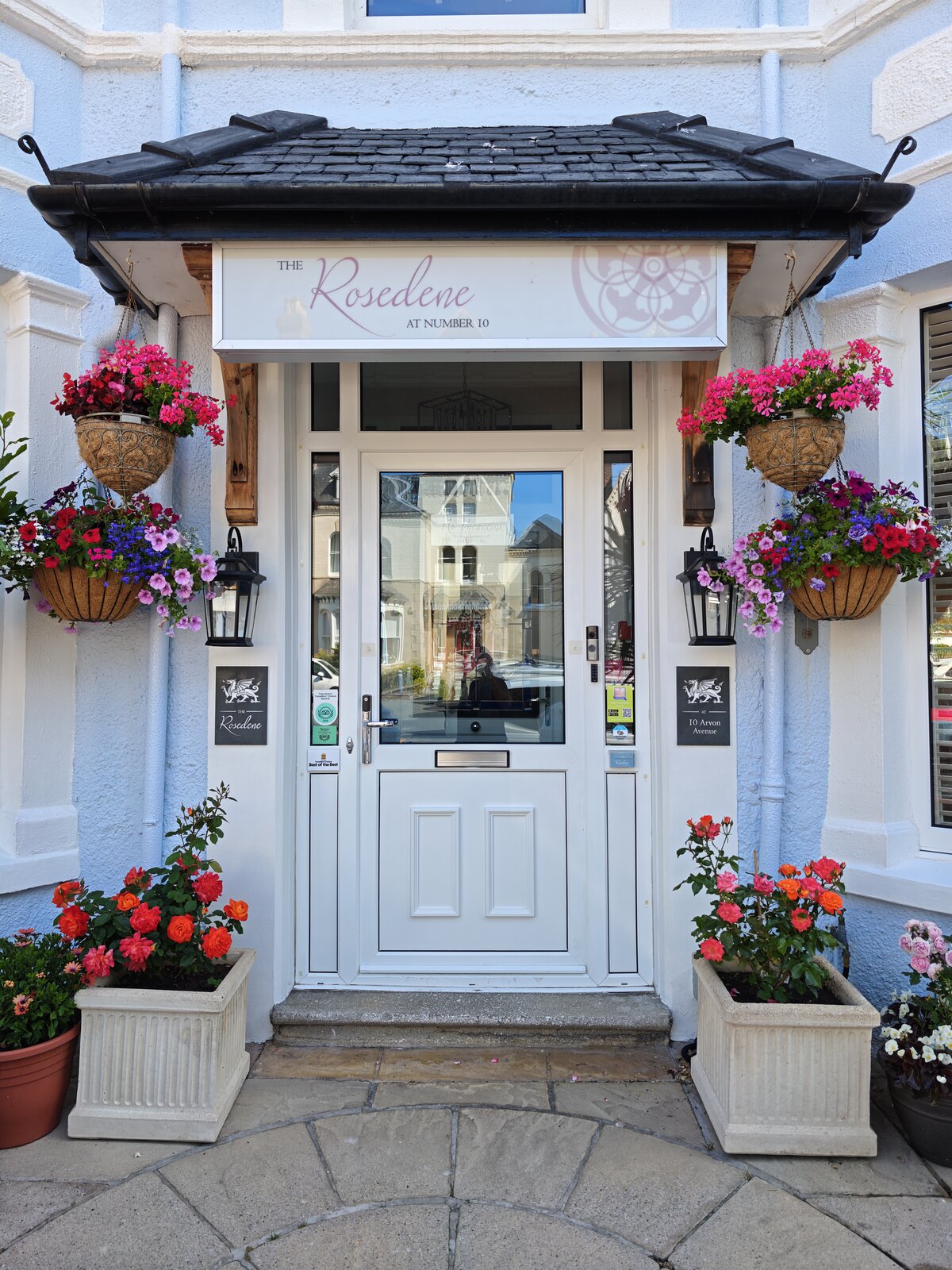 The Rosedene entrance, 10 Arvon Avenue, Llandudno