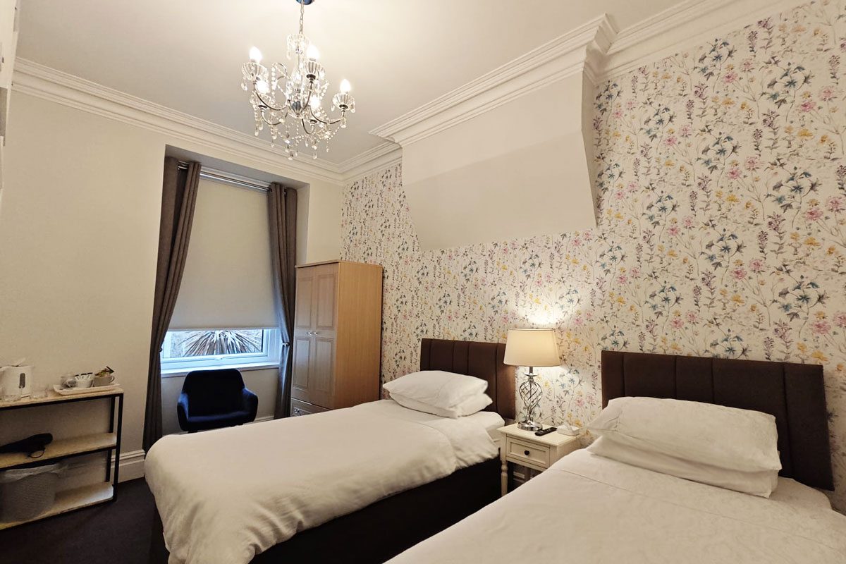 Comfortable seating in the guest lounge at The Rosedene