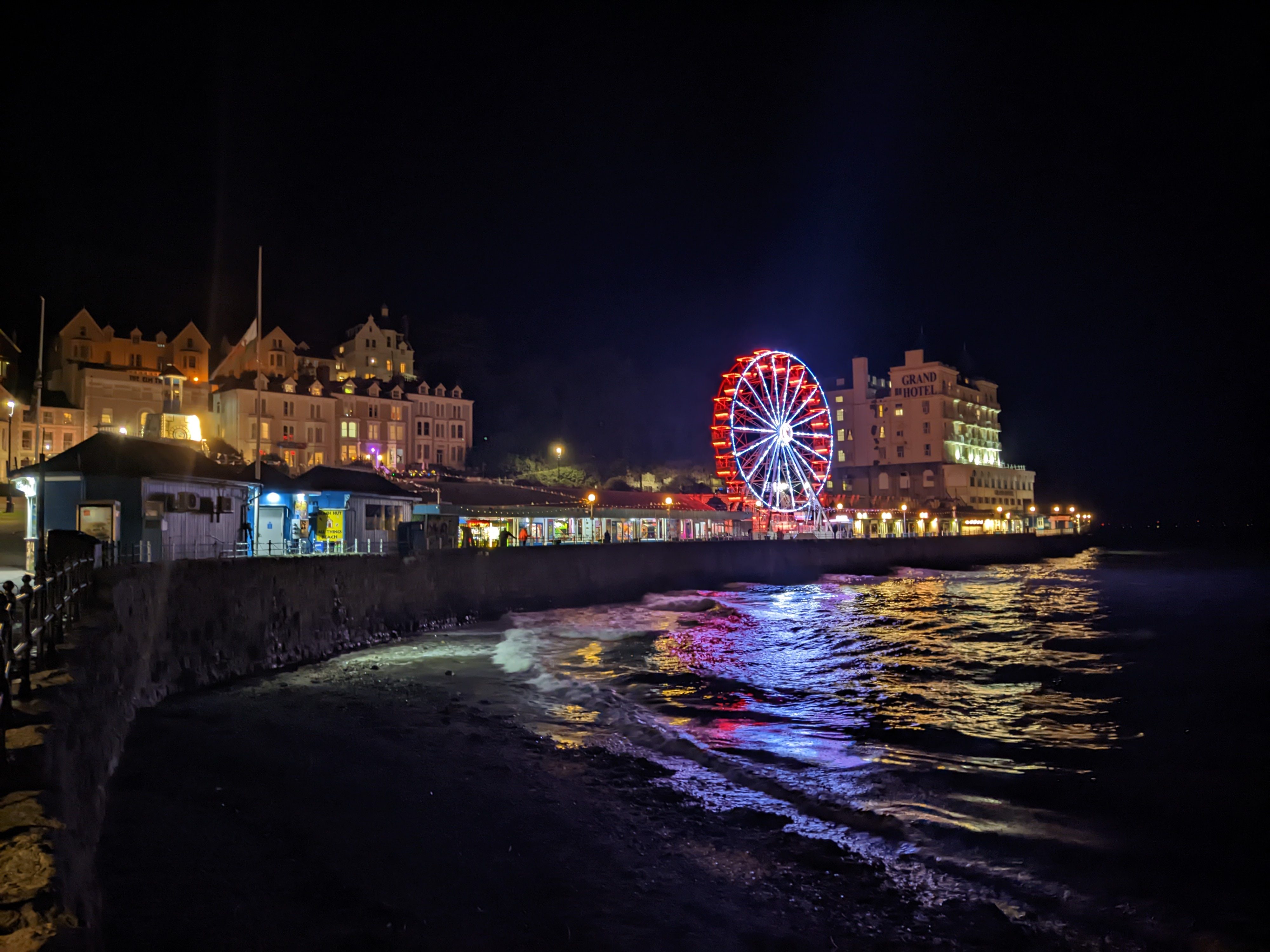 Llandudno promenade after a round of golf